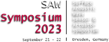 SAW Symposium 2023 SAW Surface Acoustic Wave Sensor Symposium